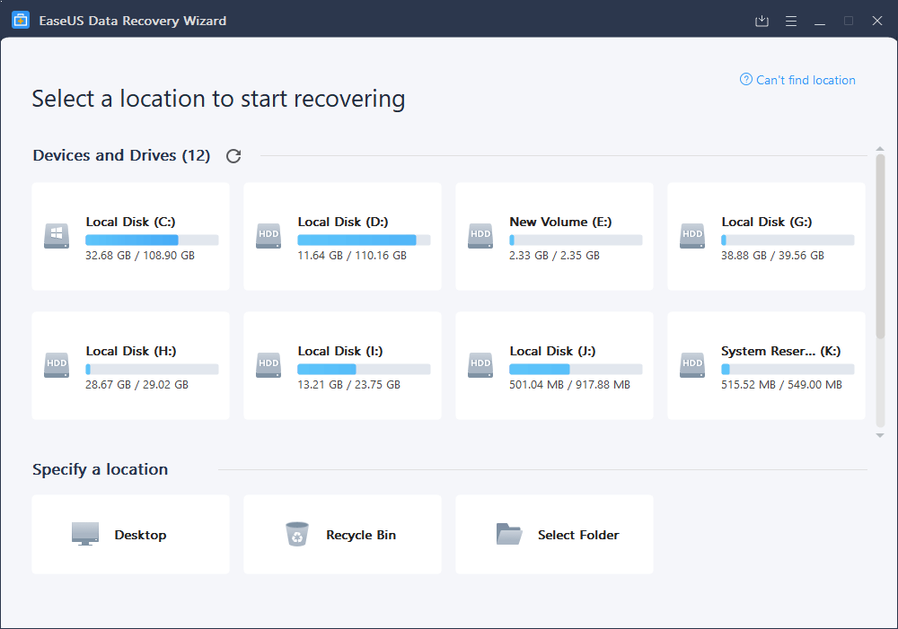 EaseUS ist ein Programm, mit dem Sie gelöschte, gelöschte oder formatierte Daten wiederherstellen können